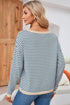 'Jolene' Striped Drop Shoulder T-Shirt - Celes Fashion